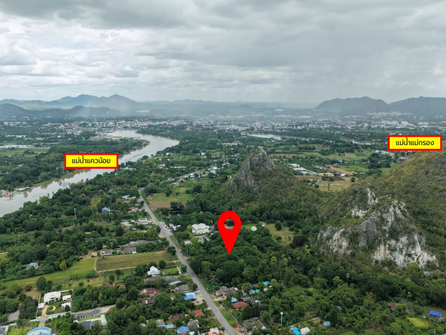 ขายที่ดินถมแล้วเสมอถนน 9 ไร่ติดภูเขา ใกล้แม่น้ำ ภาพประกอบที่ 1