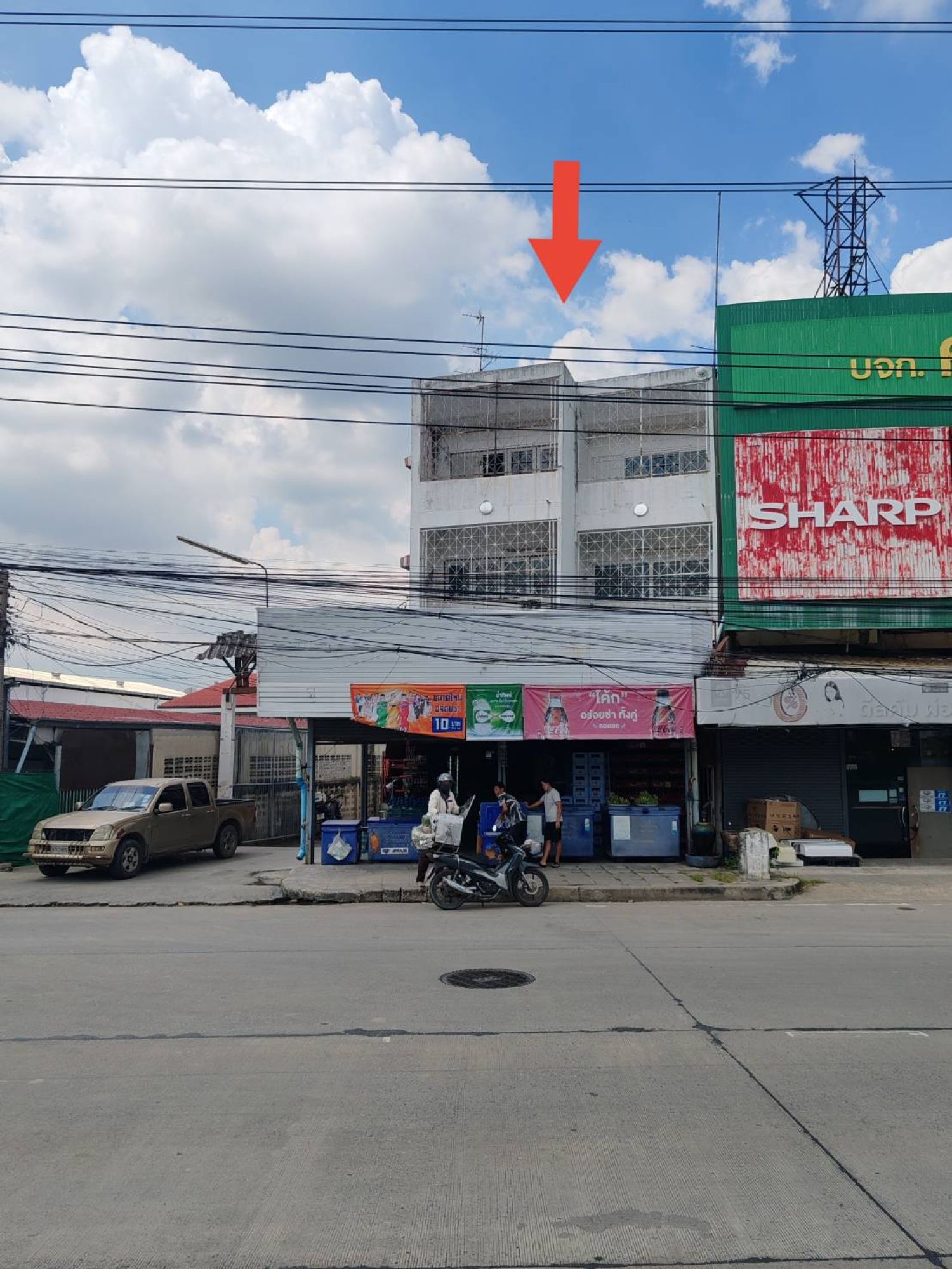 ขายอาคารพาณิชย์ 3 ชั้น 2คูหา พร้อมลานเก็บสินค้า 176 ตร.ว. ติดถนนใหญ่ 8 ภาพประกอบที่ 1