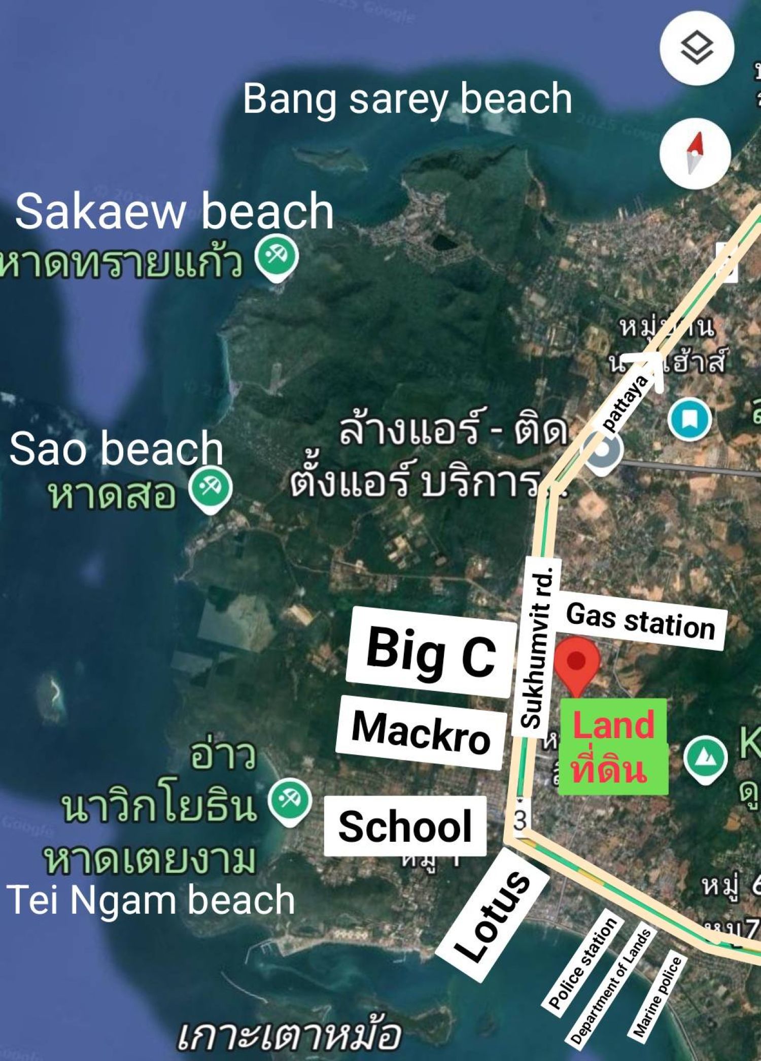 ที่ดินใกล้ทะเล ใกล้สนามบิน!!.ใกล้แหล่งช็อปปิ้ง !!!เงียบสงบ! เดินทางสะดวก!!!!!  ขายที่ดิน 100 ตร.ว  ต.สัตหีบ อ.สัตหีบ จ.ชลบุรี ภาพประกอบที่ 5